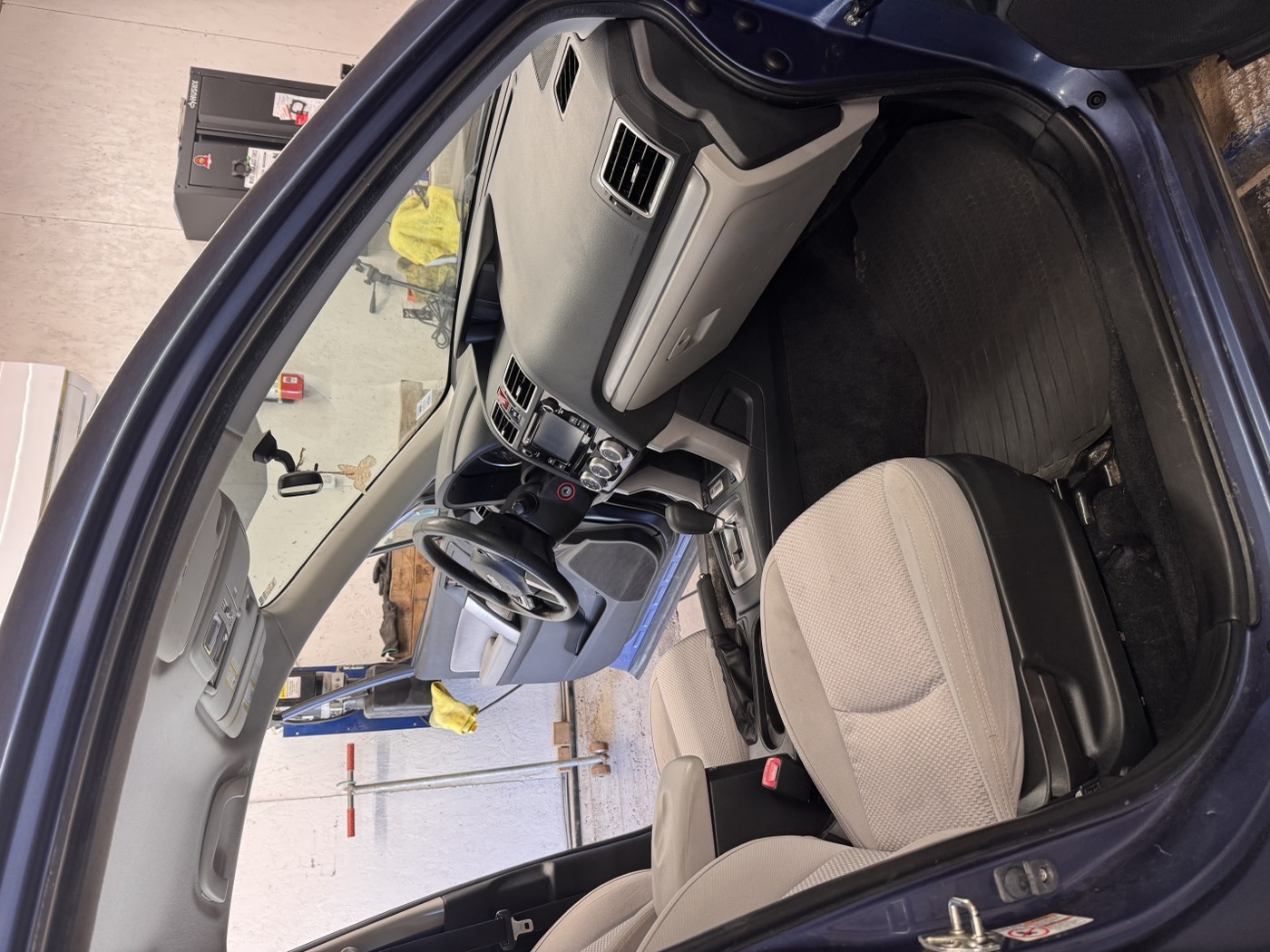 Front seat after interior detailing